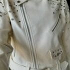 Δερμάτινο Τζάκετ με Φερμουάρ, Ζώνη και Τρουκς - ROCK - AD