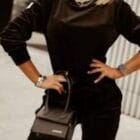 Σετ Βελουτέ Φόρμες με Λαιμόκοψη Χαμόγελο - NESIL - AD