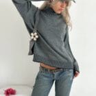 Πουλόβερ με διακοσμητικές ρίγες - SANET - AD