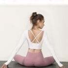 Τοπάκι μακριά μανίκια , τρύπα στον αντίχειρα , διακοσμητικό Χ στην πλάτη - MESAN - LO