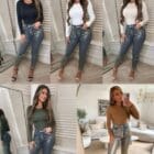 Εφαρμοστό μακρυμάνικο μπλουζάκι με minimal αισθητική - NESIA - LO