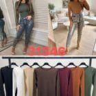 Εφαρμοστό μακρυμάνικο μπλουζάκι με minimal αισθητική - NESIA - LO