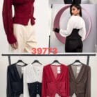 Ρομαντικό πουκάμισο με κορσέ λεπτομέρεια και δραματικά μανίκια , σούρες - KALINSTA - LO