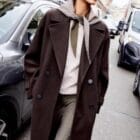 Μακρύ Παλτό με κλασικό γιακά , κουμπιά στο μπροστινό μέρος & στον καρπό , τσέπες και φόδρα στο εσωτερικό – '' Warm Silhouettes” – LO