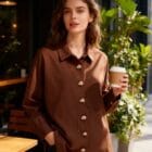 Πουκάμισο με Χρυσά Κουμπιά – '' Statement Elegance '' - LO