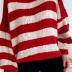 Ρίγες Χρωματικής Τόλμης : Το Πουλόβερ που Ξυπνάει τη Διάθεση - " Color Block Chunky Pullover "- AD