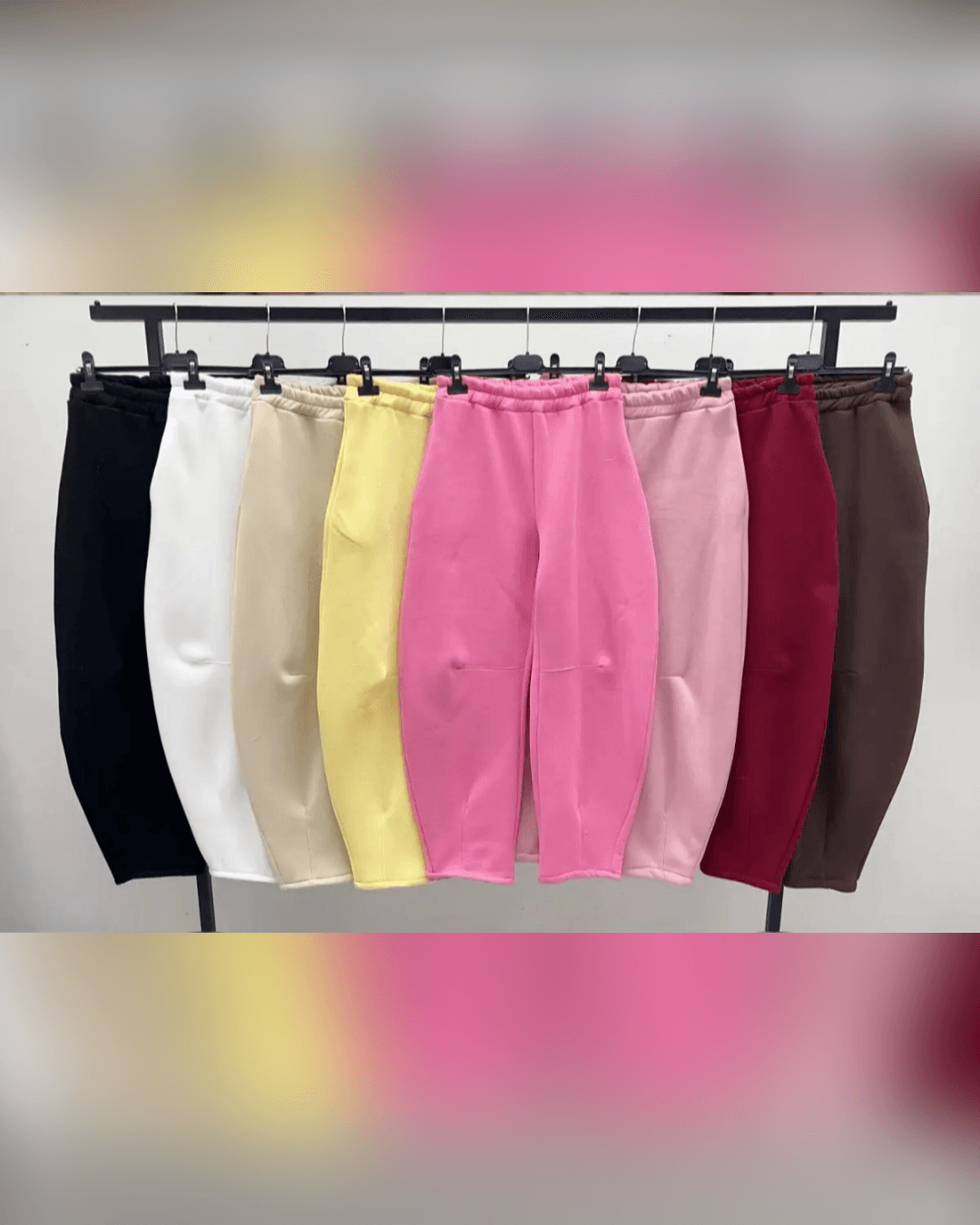 Παντελόνι Φούτερ "Ροή Σιλουέτας" με Ανατολίτικη Καμπύλη - "Curved Comfort Joggers" - LO