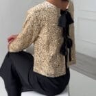 Μπλούζα με παγιέτες και κορδέλες – διπλής όψης - ανοιχτή μια πλευρά - Δύο όψεις , μία λάμψη - Twist & Glint - LO