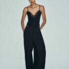 Βελούδινο κορμάκι με δαντελένιο μπούστο - Όταν το βελούδο ανθίζει με δαντέλα - Velvet Bloom - LO