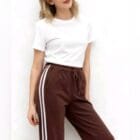 Παντελόνι Φόρμας με Κορδόνι και Πλαϊνές Ρίγες - Δυναμική Άνεση – '' TrackLine Flex '' - LO