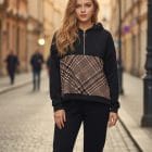 Βελούδινο Αθλητικό Σετ με Καρέ Pattern & Ζεστή Υφή - " Urban Velvet '' - LO