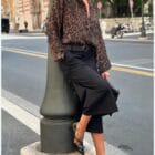 Ζιπ Κιλότ με Διακοσμητική Γραμμή και Ζώνη – "Tailored Ease" – Άνεση με Ραφινάτη Γραμμή - AD