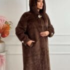 Γούνα με κουκούλα και χρυσές αγκράφες - "Urban Royal" - AD