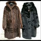 Γούνα με κουκούλα και χρυσές αγκράφες - "Urban Royal" - AD