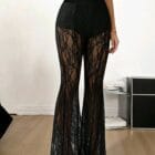 Δαντελένιο παντελόνι καμπάνα , Εσωτερικό σόρτς - Δαντέλα σε κίνηση - “Lace Illusion” - LO