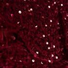 Φόρεμα όλο παγιέτα , μακρυμάνικο , σε κρουαζέ γραμμή με ζώνη στη μέση - Το κρουαζέ που μαγνητίζει - “Midnight Spark” - LO