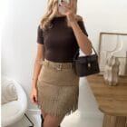 Σορτς - Φούστα με Κρόσσια & Ζωνάκι - '' Maya Skort '' - AD