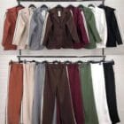 Γυναικείο Σετ Σακάκι & Παντελόνι με Λευκή Πλαϊνή Ρίγα - Side Line Chic Suit - LO