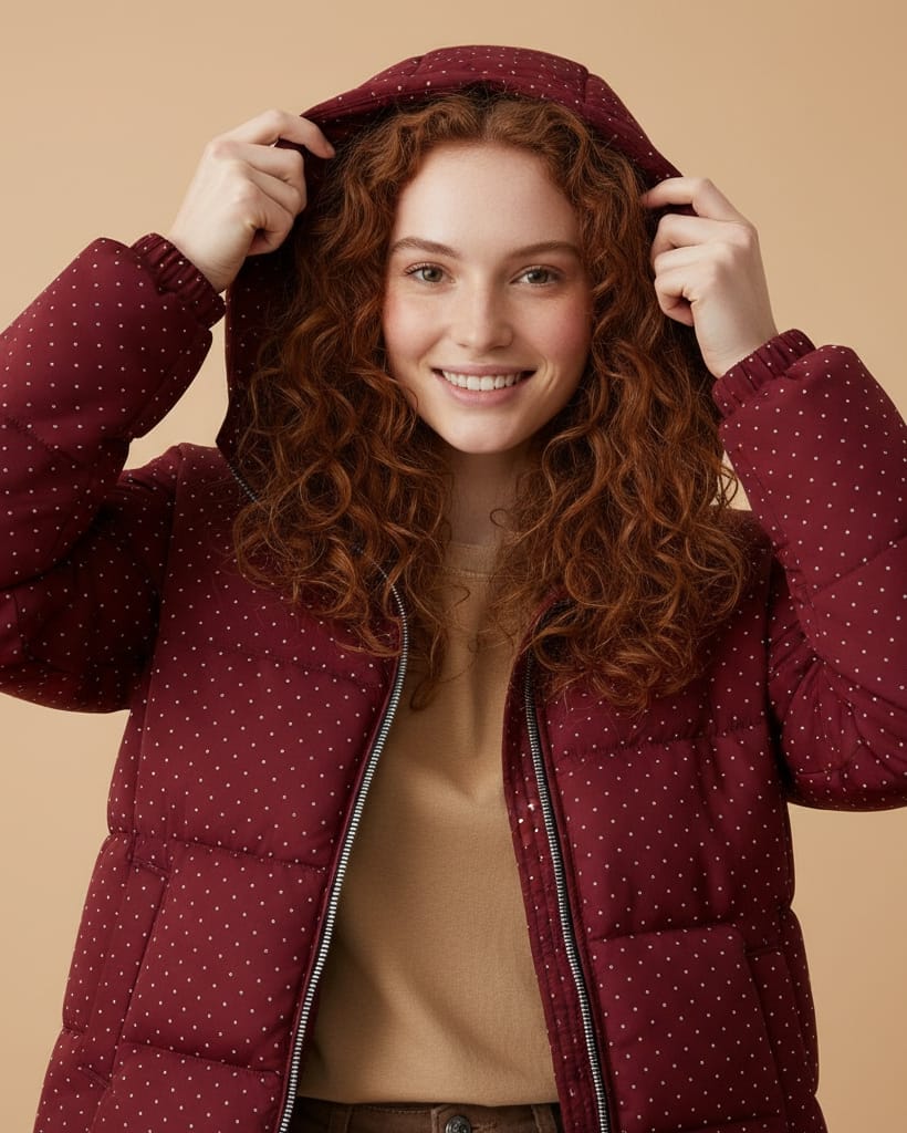 Μακρύ μπουφάν με κουκούλα , Φερμουάρ & τσέπες , γεμάτο στρας για λάμψη σε κάθε βήμα . - "Crystal Hooded Longline Jacket" - AD