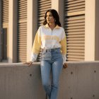 Σετ φόρμας με φούτερ κλειστό λαιμό και μισό φερμουάρ , παντελόνι σε relaxed fit - ΄΄Dual Tone Comfort Set΄΄ - AD